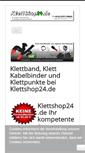 Mobile Screenshot of klettshop24.de